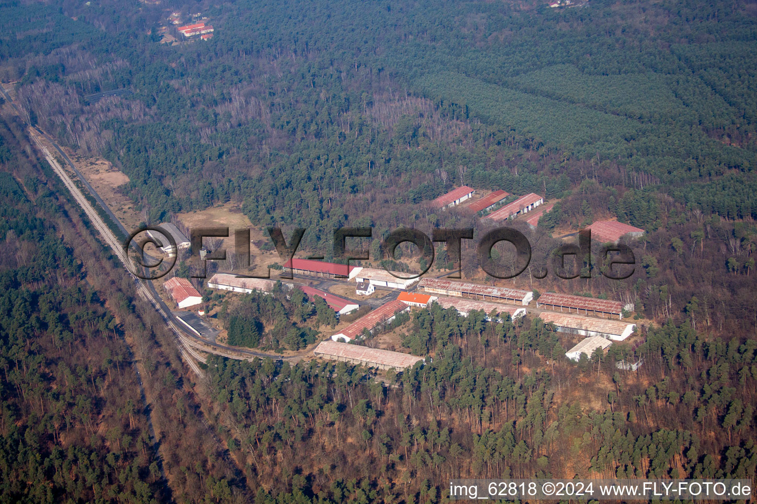 Schweighouse-sur-Moder dans le département Bas Rhin, France d'en haut