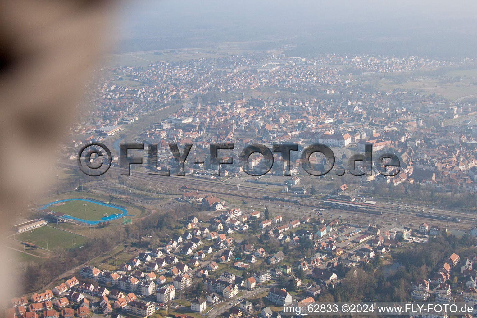 Image drone de Haguenau dans le département Bas Rhin, France