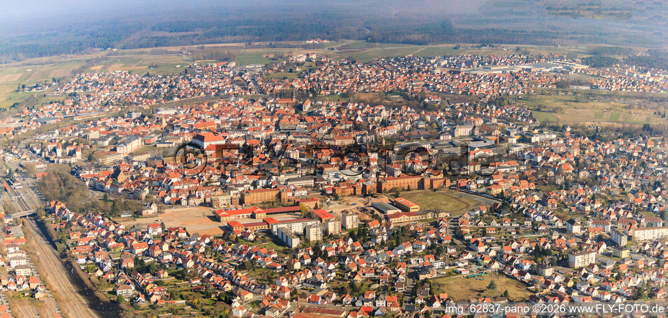 Thurot du sud à le quartier Bildstoeckel Ouest in Hagenau dans le département Bas Rhin, France