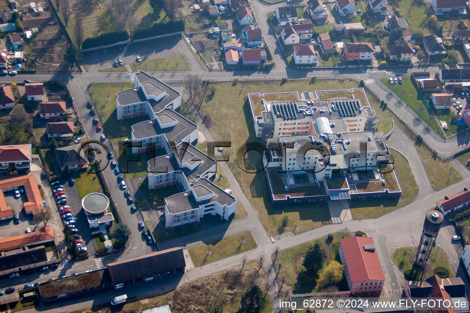 Bischwiller dans le département Bas Rhin, France vue d'en haut