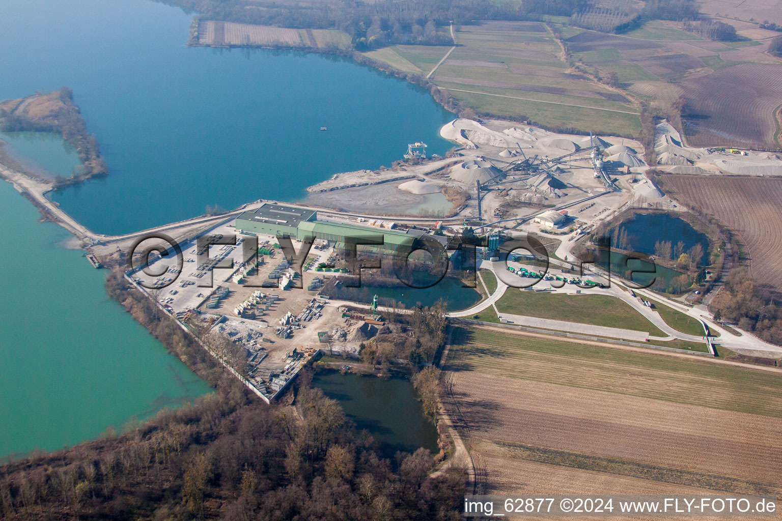 Image drone de Bischwiller dans le département Bas Rhin, France