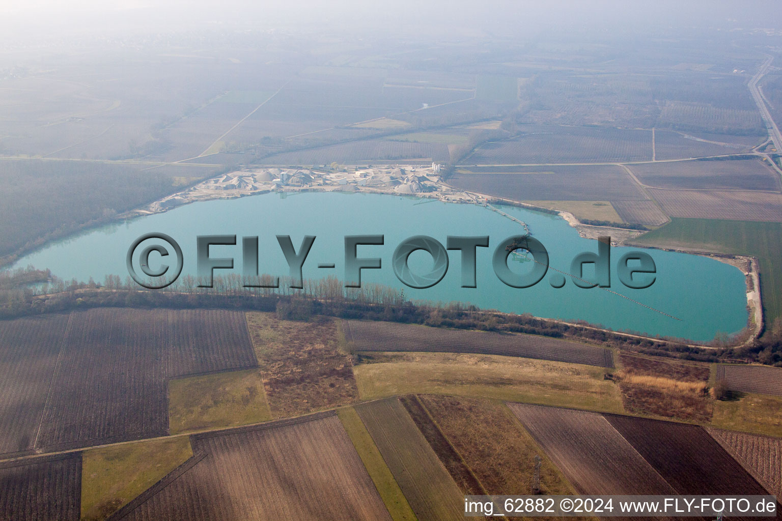 Herrlisheim dans le département Bas Rhin, France hors des airs