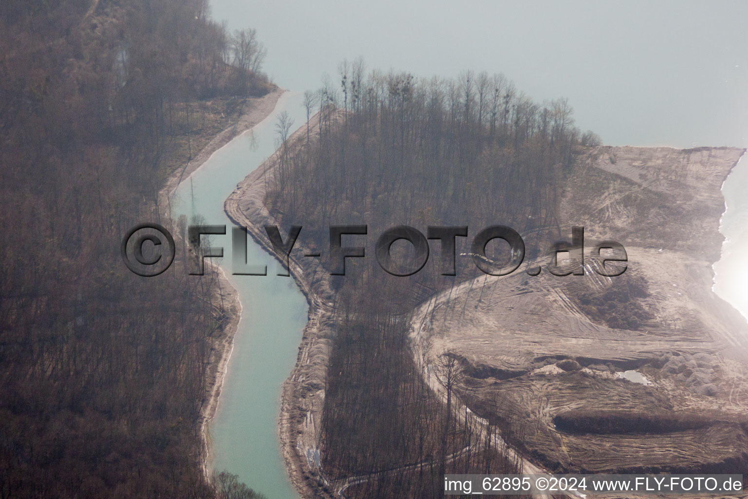 Quartier Diersheim in Rheinau dans le département Bade-Wurtemberg, Allemagne depuis l'avion