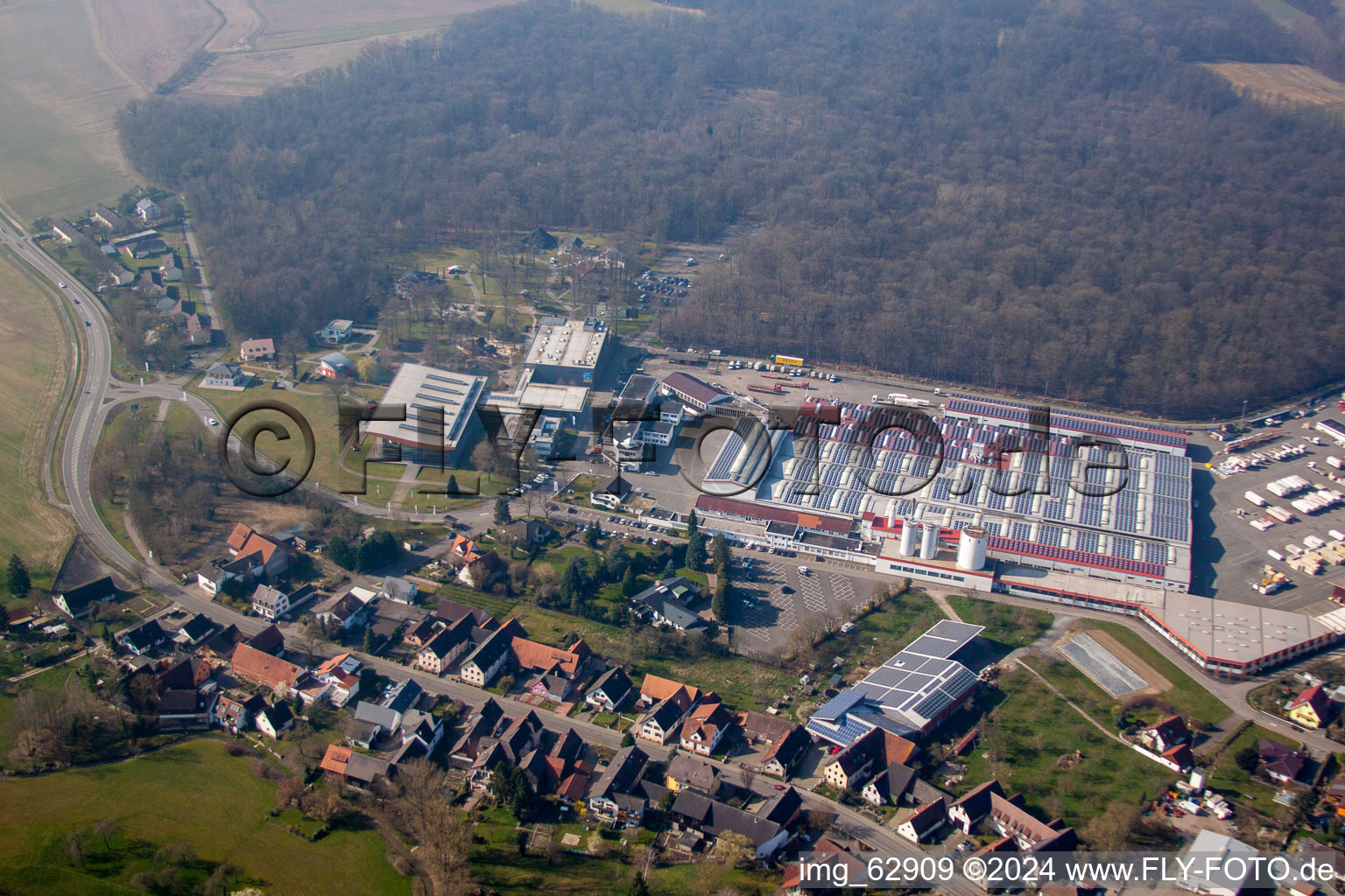 Vue d'oiseau de Quartier Linx in Rheinau dans le département Bade-Wurtemberg, Allemagne