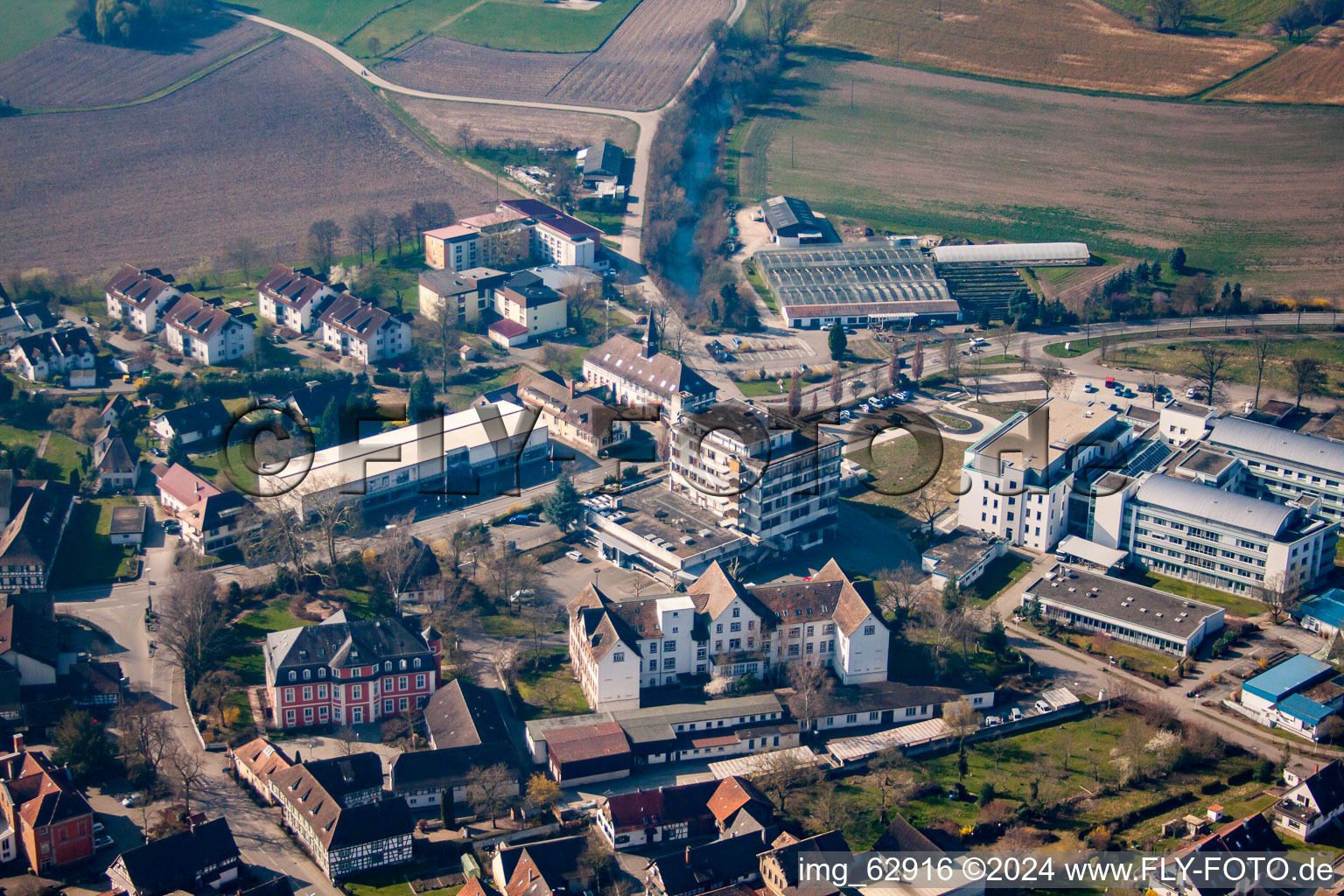 Photographie aérienne de Administration locale Kork à le quartier Kork in Kehl dans le département Bade-Wurtemberg, Allemagne