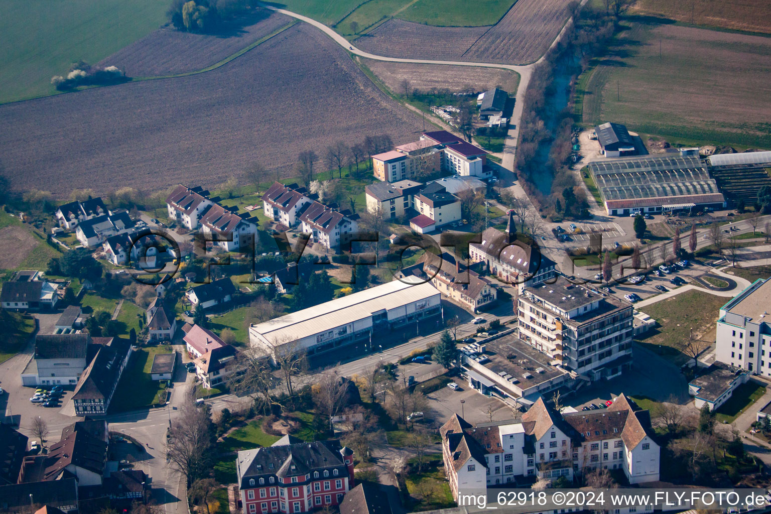 Photographie aérienne de Centre d'épilepsie Kork à le quartier Kork in Kehl dans le département Bade-Wurtemberg, Allemagne