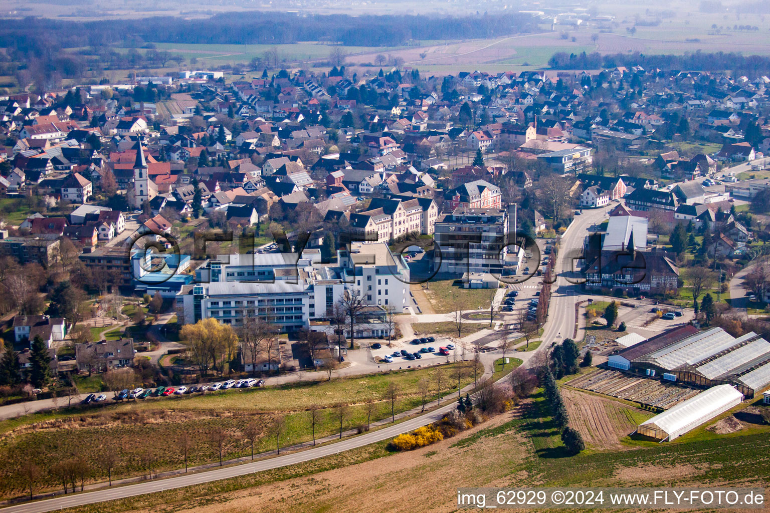 Centre d'épilepsie Kork à le quartier Kork in Kehl dans le département Bade-Wurtemberg, Allemagne hors des airs