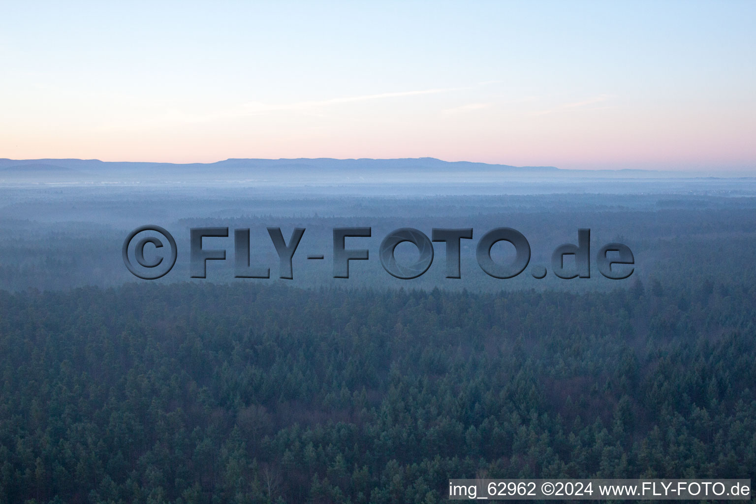 Image drone de Vallée d'Otterbachtal à Minfeld dans le département Rhénanie-Palatinat, Allemagne