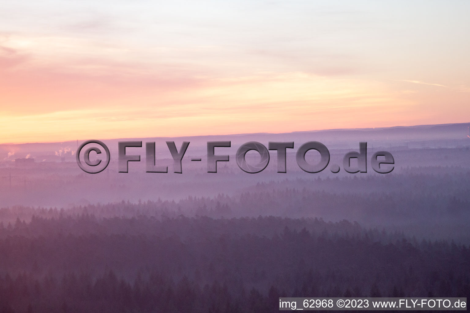 Photographie aérienne de Vallée d'Otterbachtal à Minfeld dans le département Rhénanie-Palatinat, Allemagne