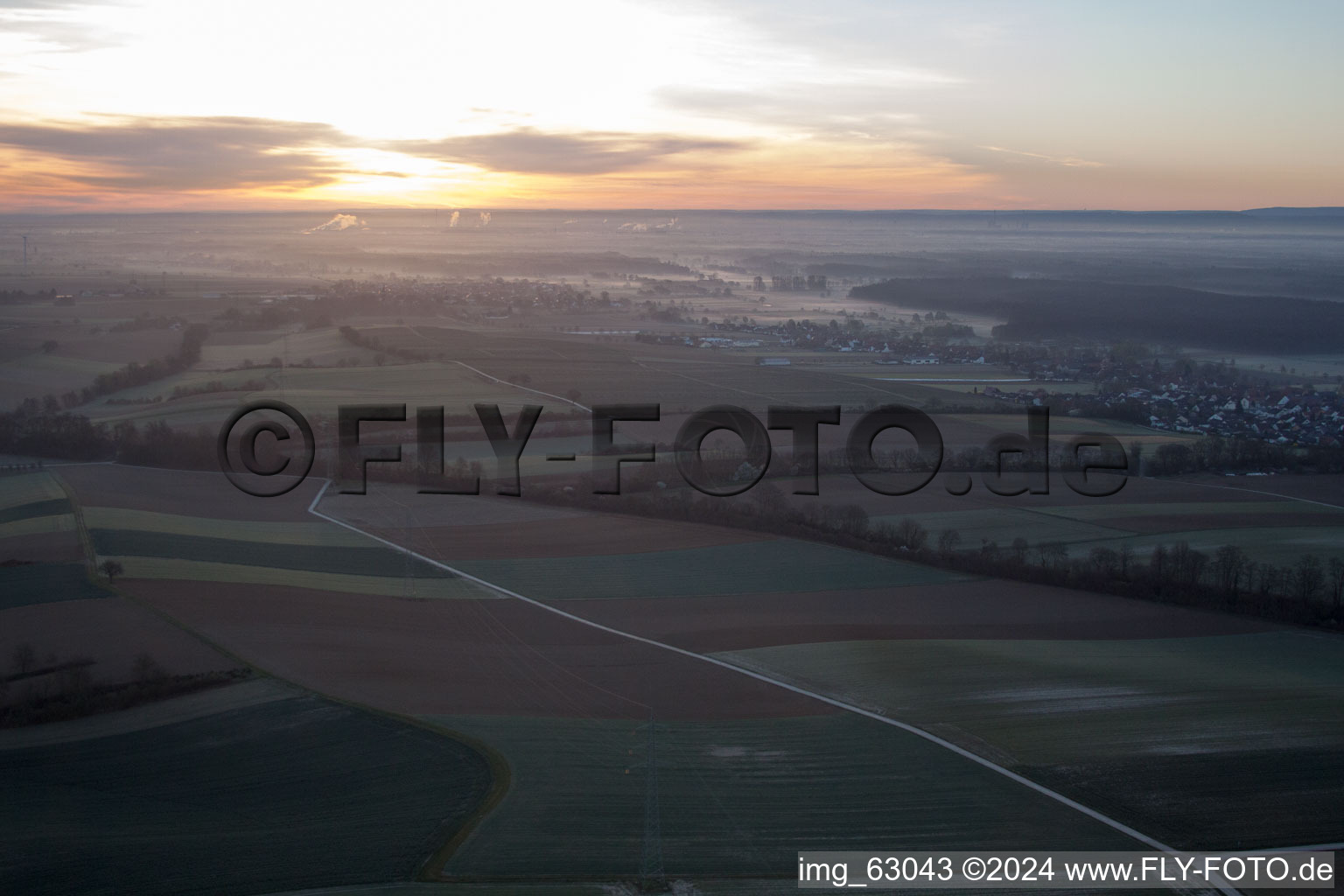 Image drone de Freckenfeld dans le département Rhénanie-Palatinat, Allemagne