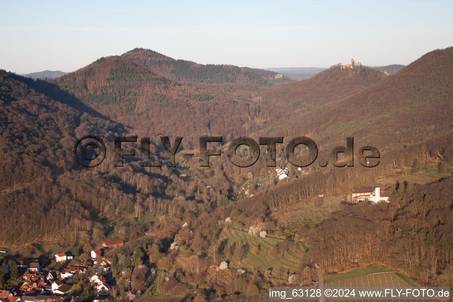 Photographie aérienne de Leinsweiler dans le département Rhénanie-Palatinat, Allemagne