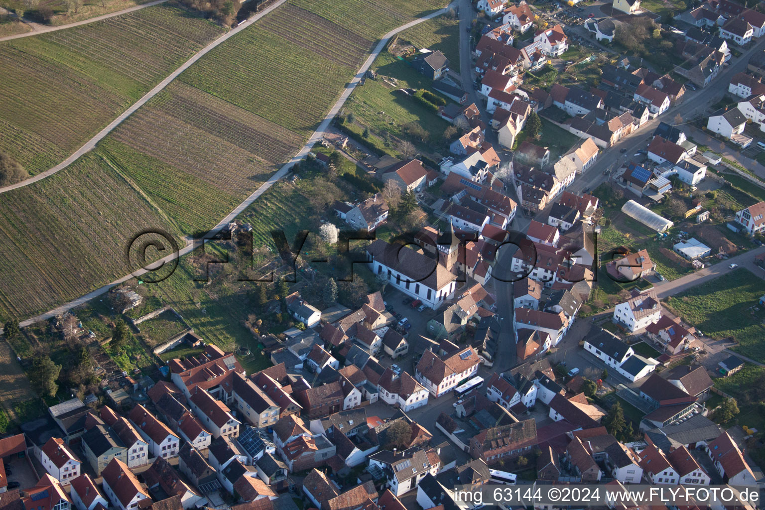 Ranschbach dans le département Rhénanie-Palatinat, Allemagne vue d'en haut