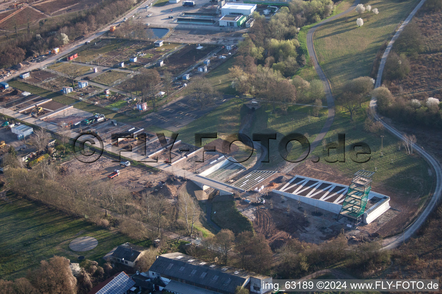 Vue aérienne de Terrain du State Garden Show à Landau in der Pfalz dans le département Rhénanie-Palatinat, Allemagne