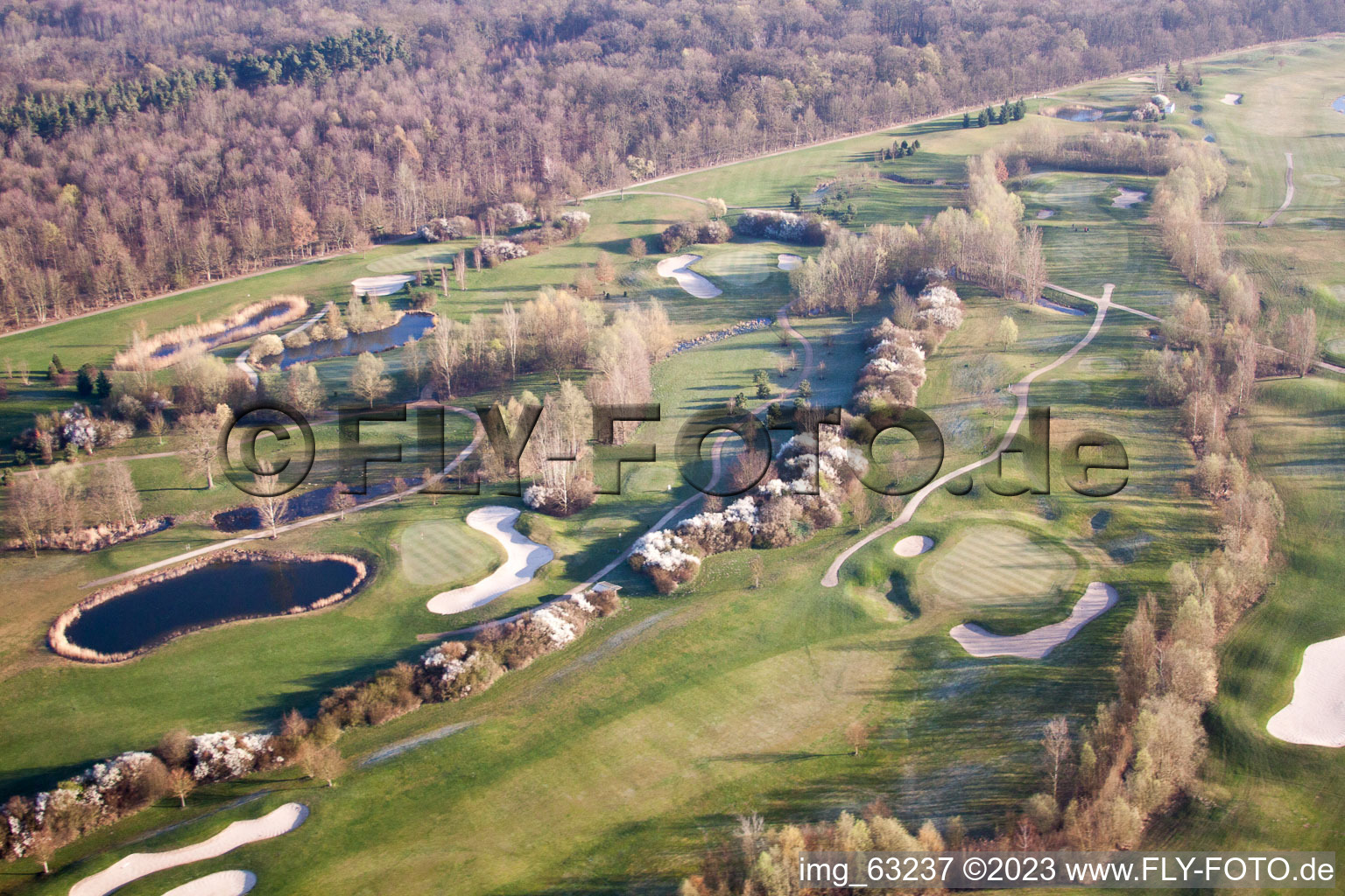 Golfclub Dreihof à Essingen dans le département Rhénanie-Palatinat, Allemagne d'en haut