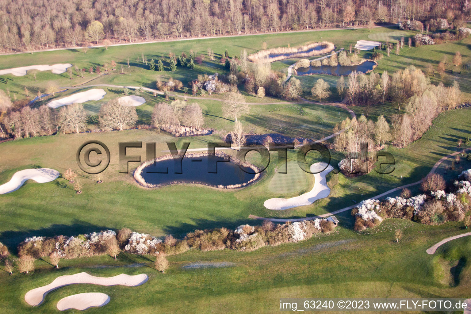 Golfclub Dreihof à Essingen dans le département Rhénanie-Palatinat, Allemagne depuis l'avion