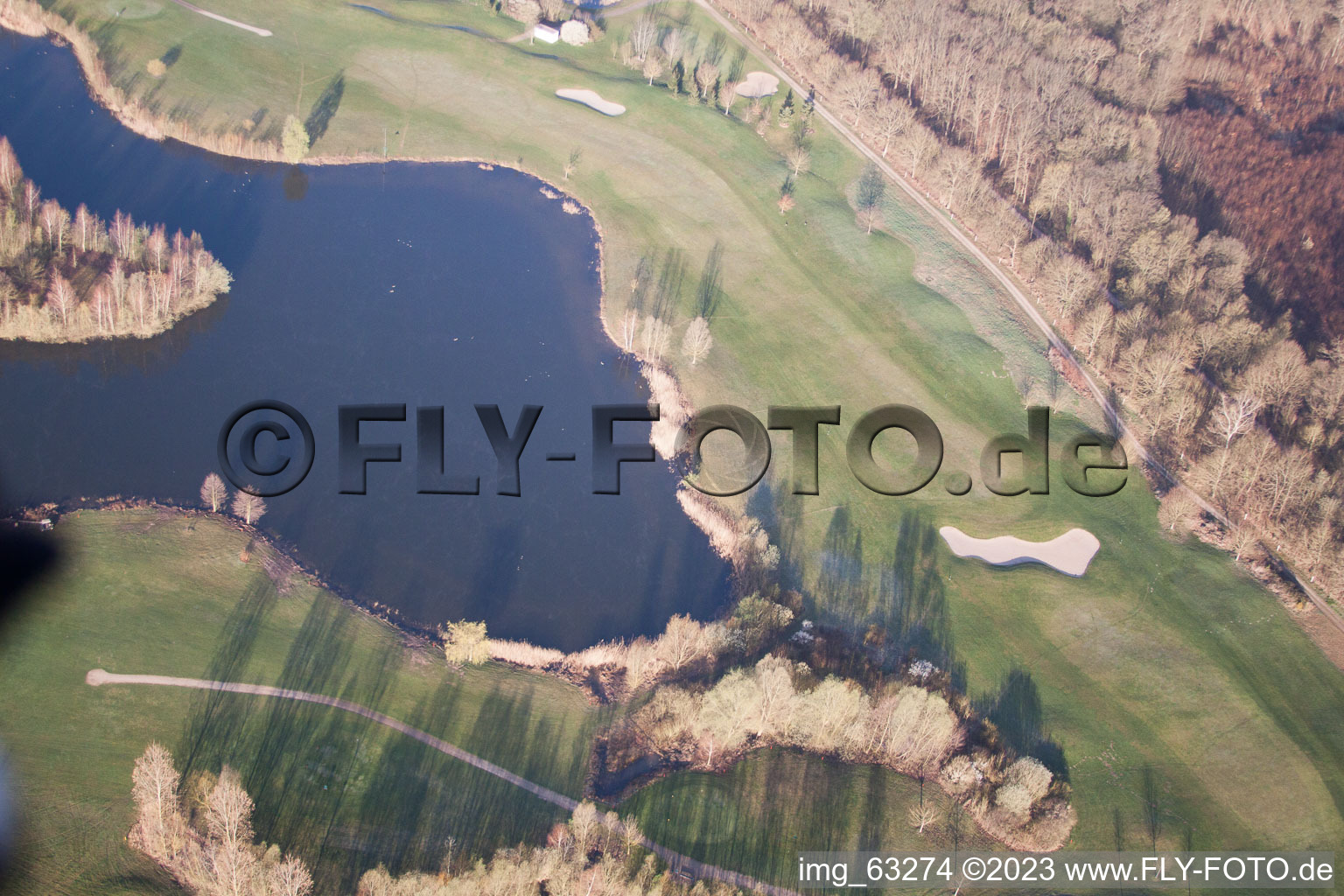 Golfclub Dreihof à Essingen dans le département Rhénanie-Palatinat, Allemagne depuis l'avion