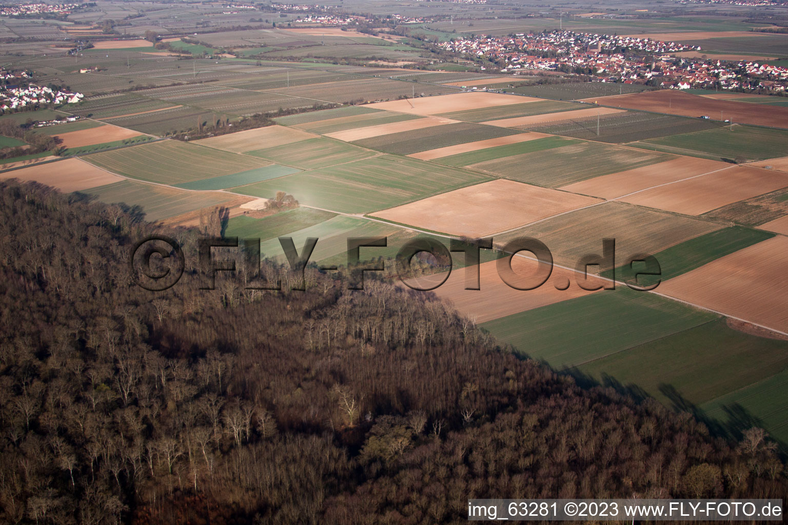 Golfclub Dreihof à Essingen dans le département Rhénanie-Palatinat, Allemagne du point de vue du drone