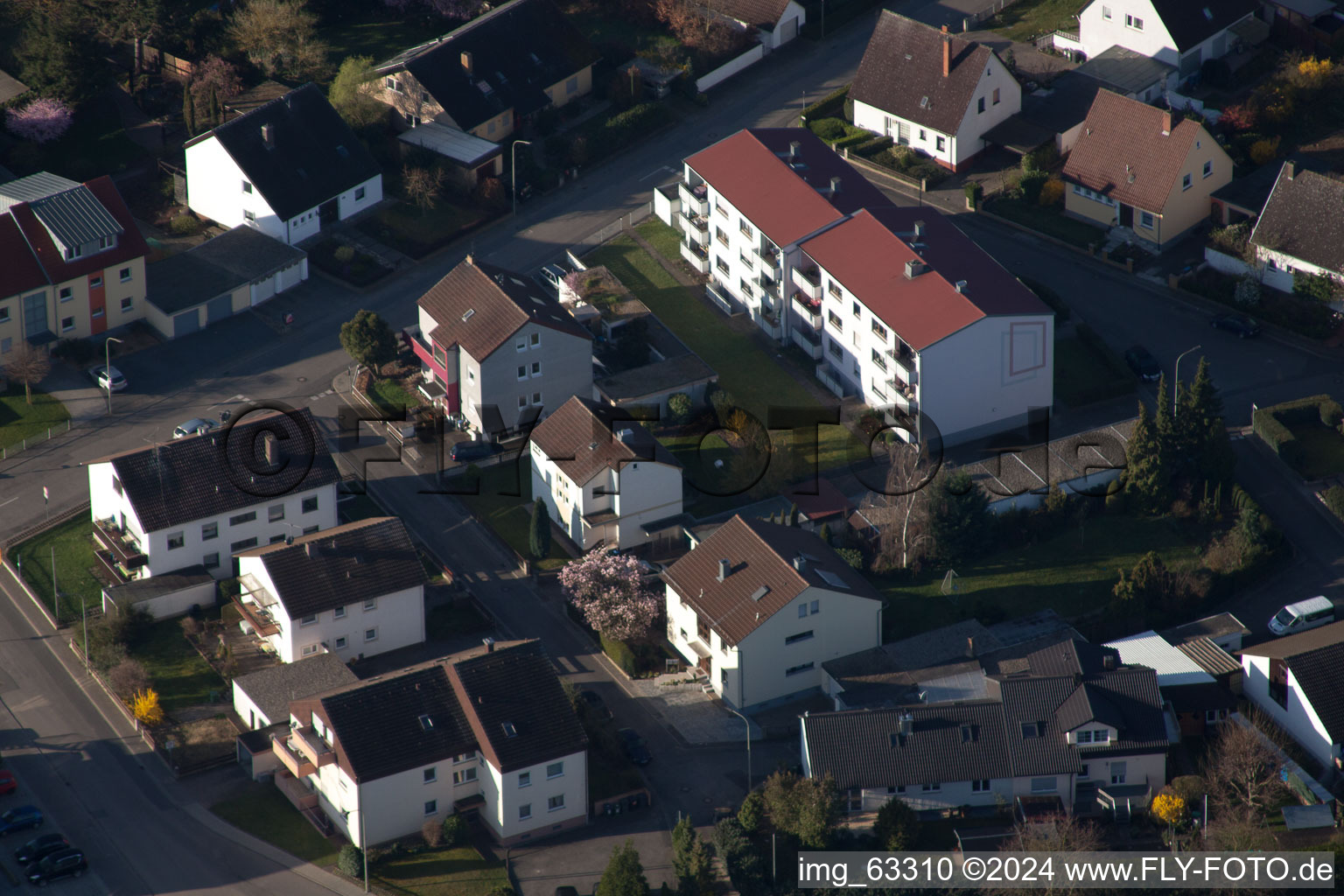 Quartier Offenbach in Offenbach an der Queich dans le département Rhénanie-Palatinat, Allemagne vue d'en haut