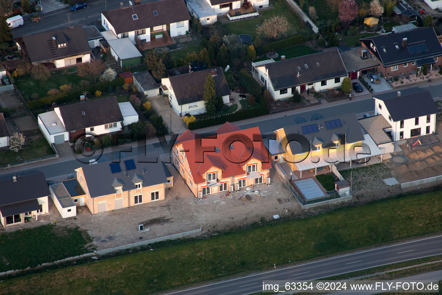 Image drone de Jockgrim dans le département Rhénanie-Palatinat, Allemagne