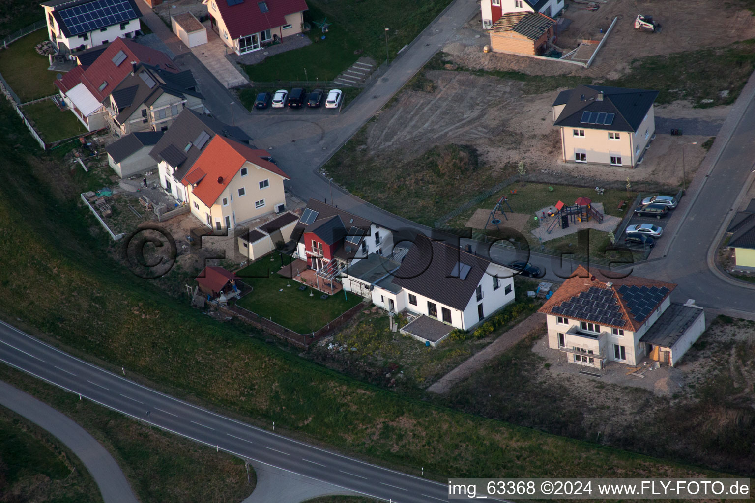 Image drone de Jockgrim dans le département Rhénanie-Palatinat, Allemagne