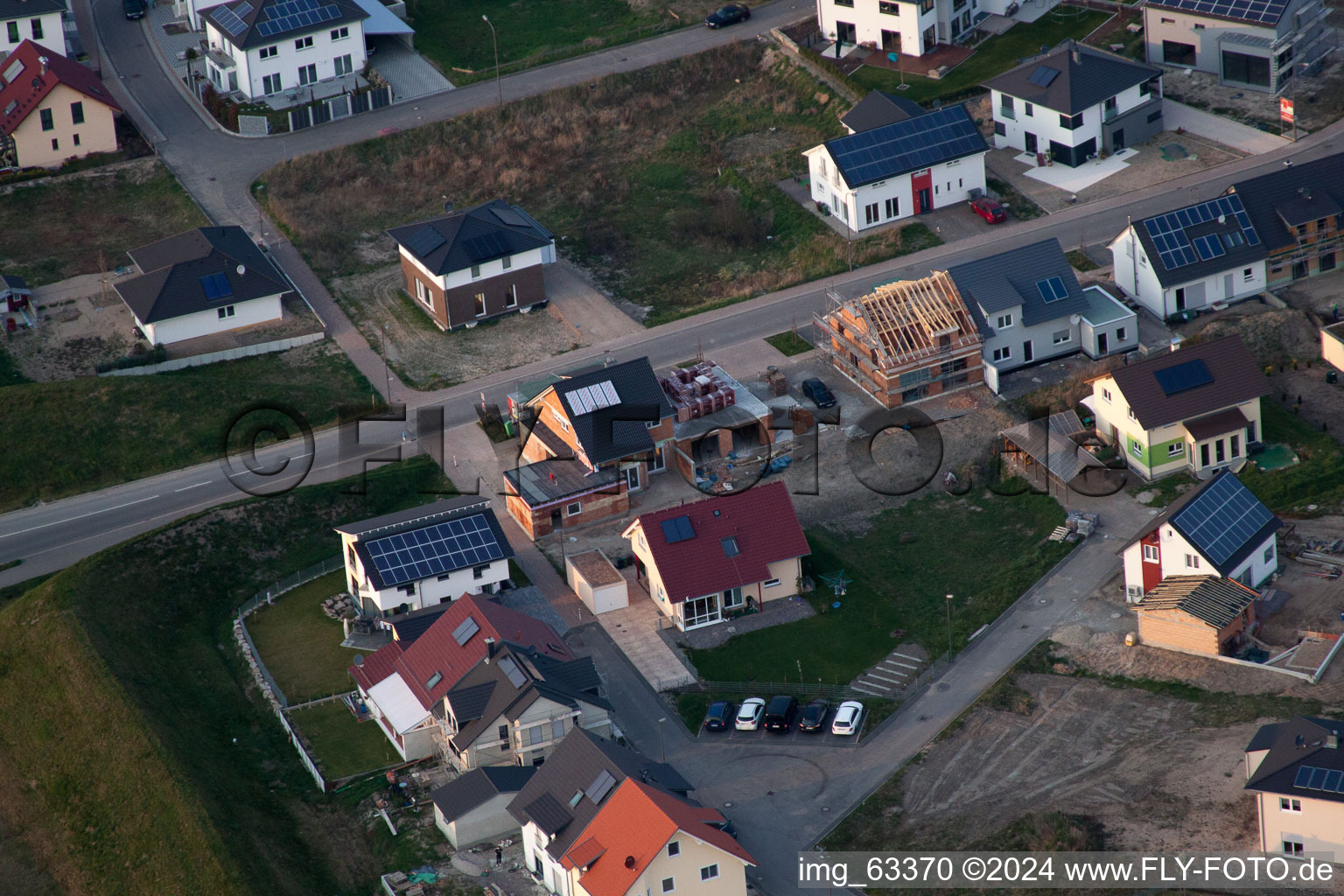 Jockgrim dans le département Rhénanie-Palatinat, Allemagne d'un drone