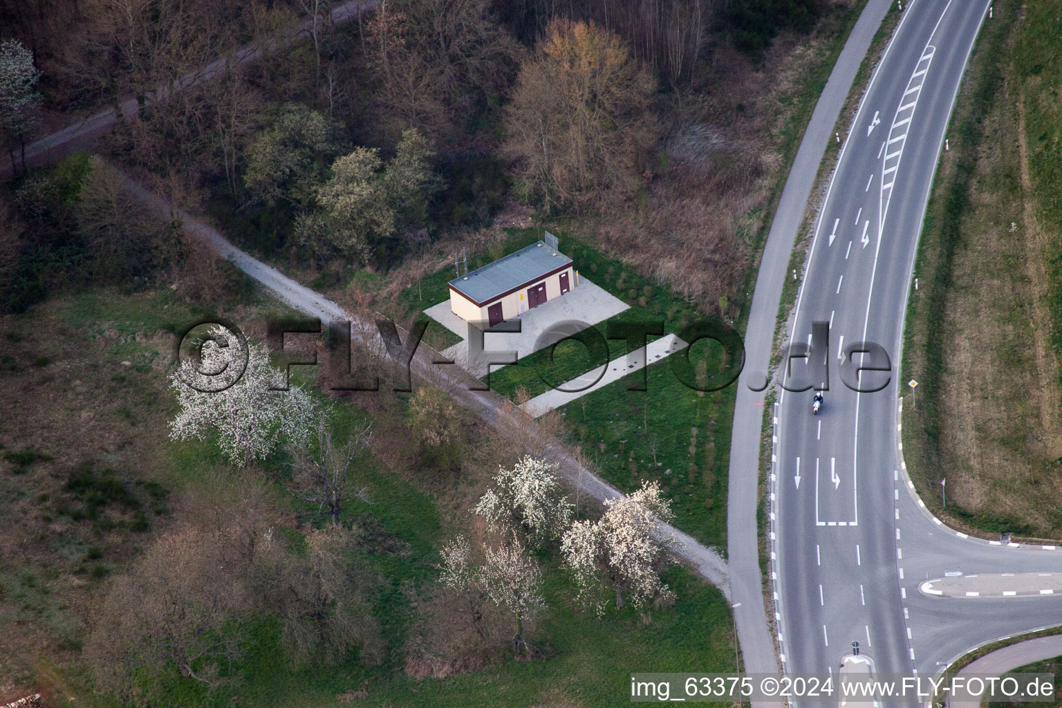 Photographie aérienne de Jockgrim dans le département Rhénanie-Palatinat, Allemagne