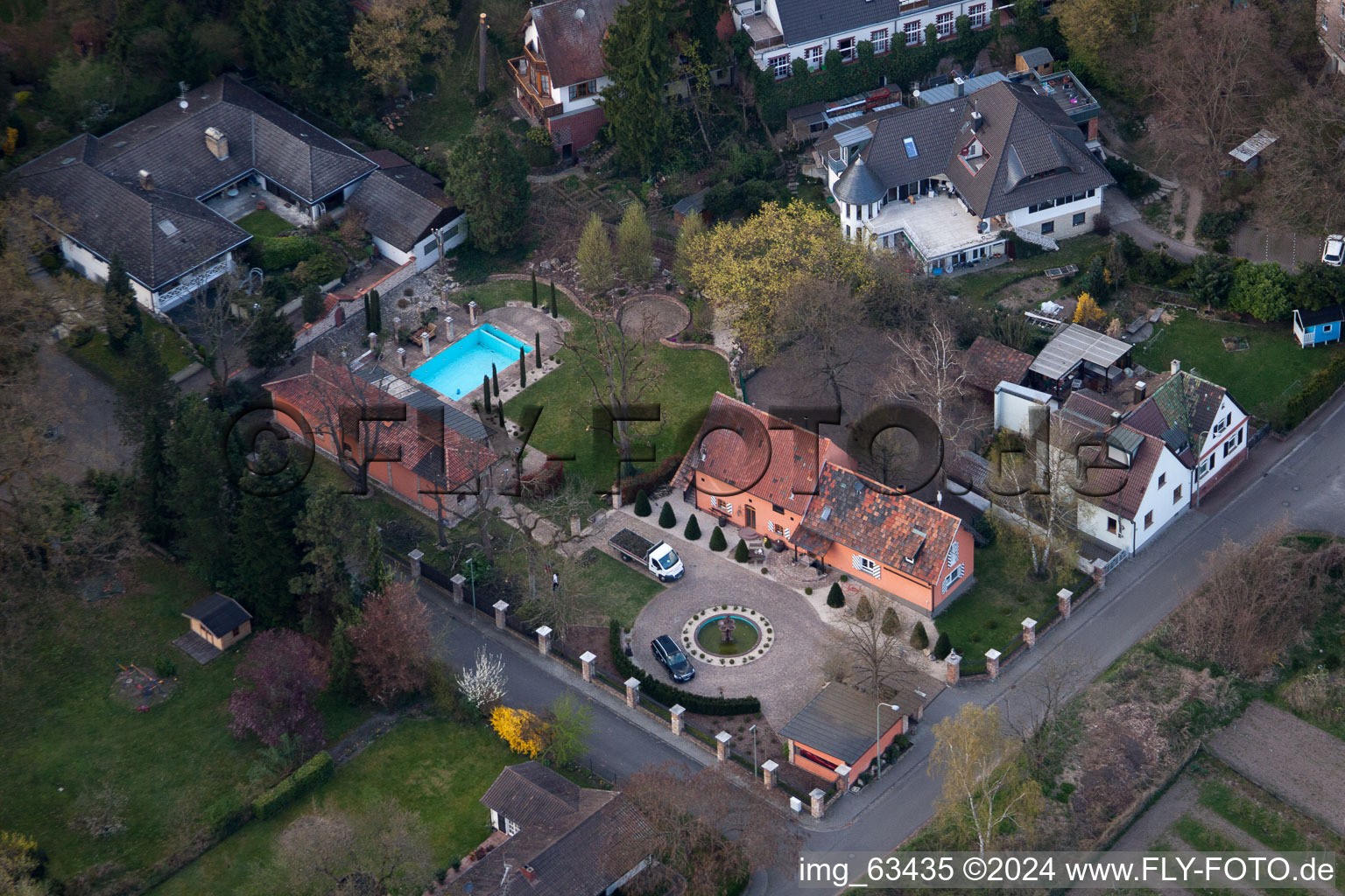 Image drone de Jockgrim dans le département Rhénanie-Palatinat, Allemagne