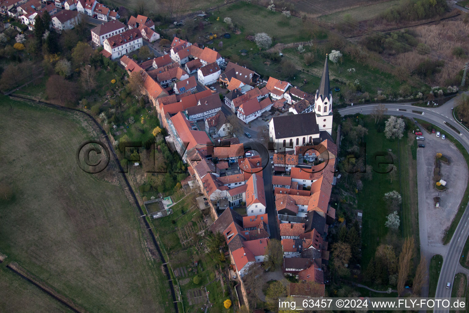 Image drone de Jockgrim dans le département Rhénanie-Palatinat, Allemagne