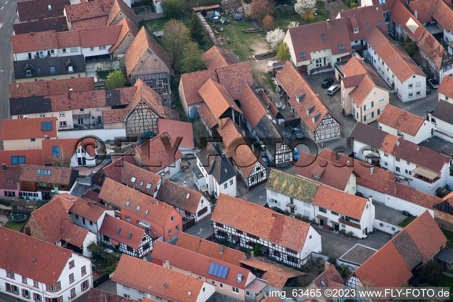 Photographie aérienne de Jockgrim dans le département Rhénanie-Palatinat, Allemagne