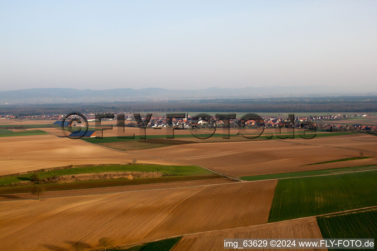 Siegen dans le département Bas Rhin, France d'un drone