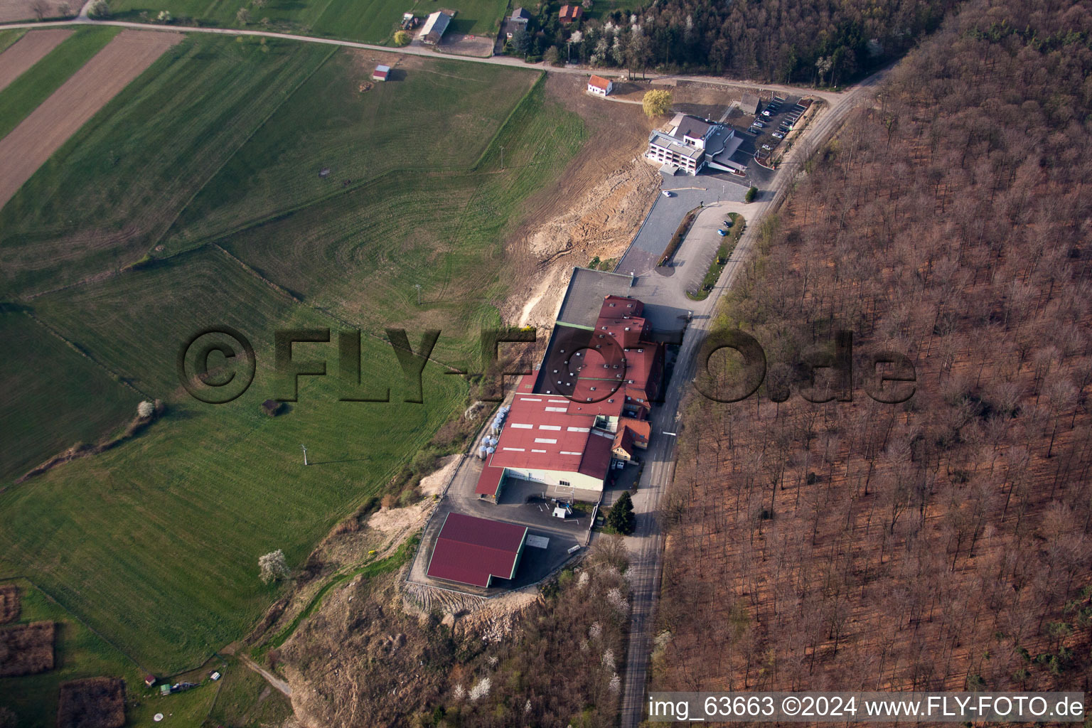 Rott dans le département Bas Rhin, France vue d'en haut