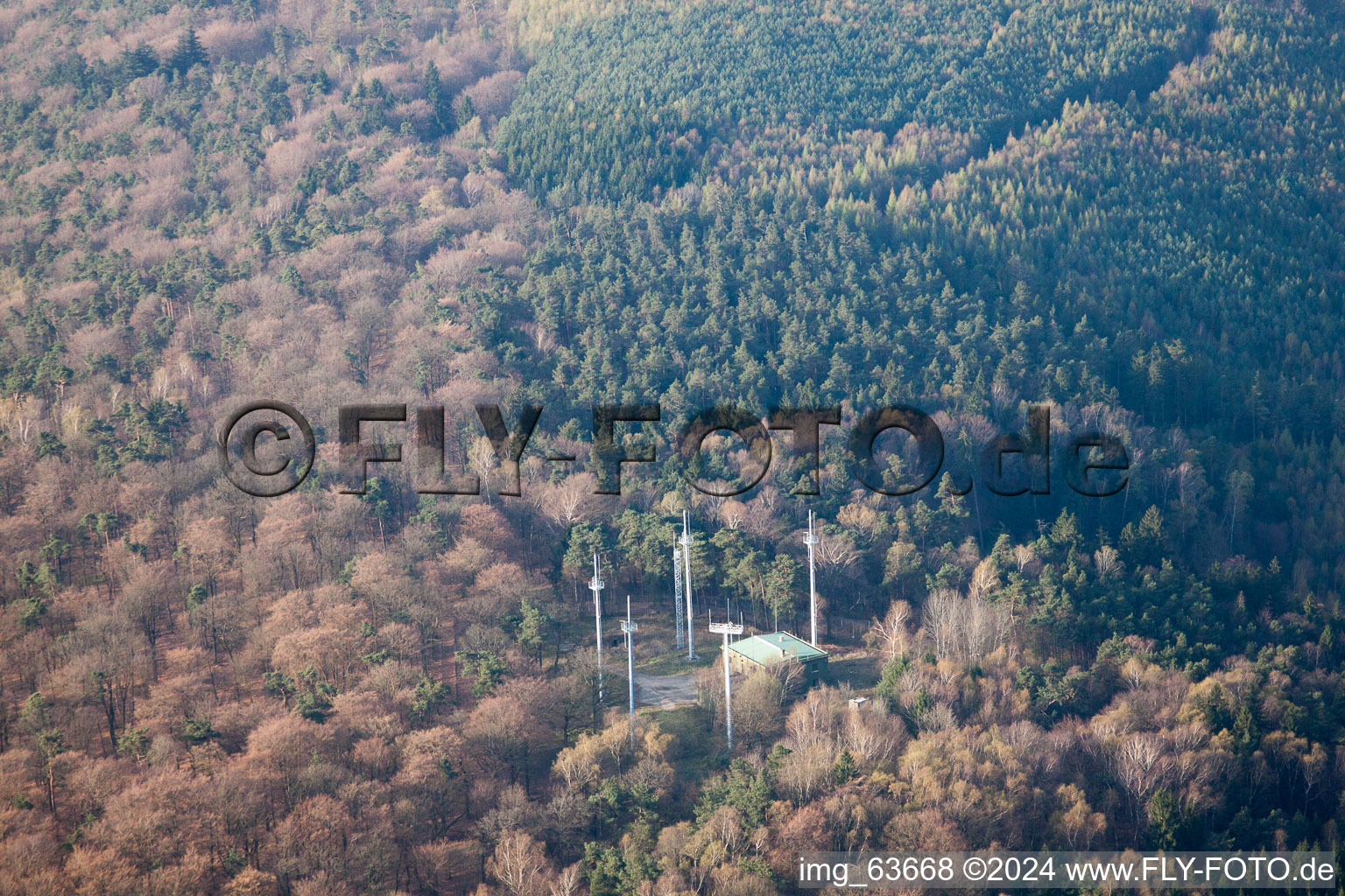 Photographie aérienne de Cleebourg dans le département Bas Rhin, France