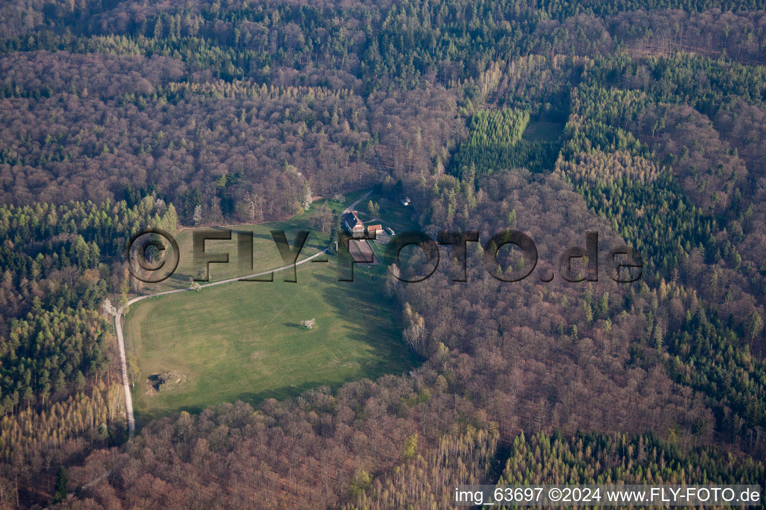 Nehwiller-près-Wœrth dans le département Bas Rhin, France depuis l'avion