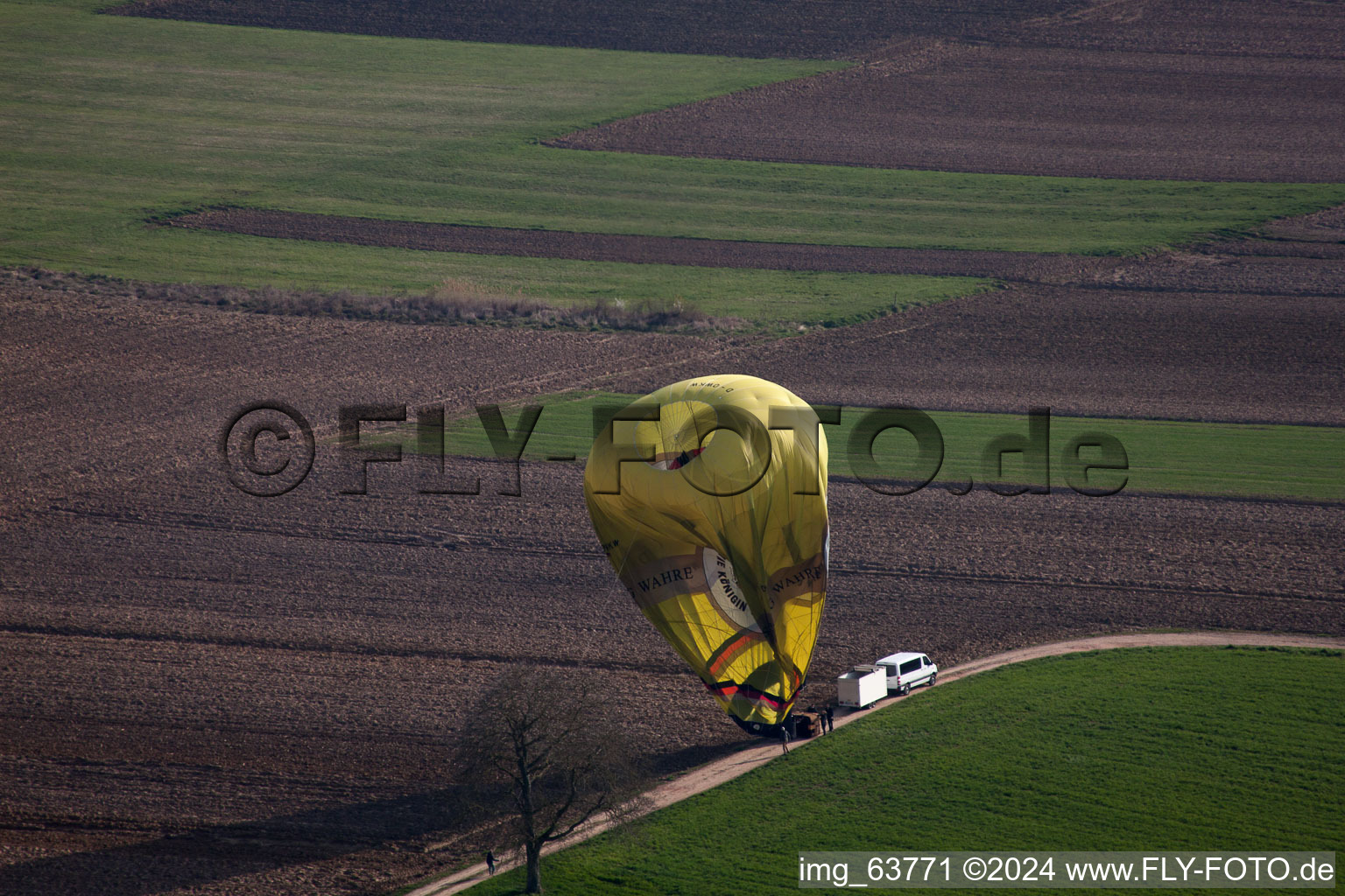 Gunstett dans le département Bas Rhin, France vue d'en haut