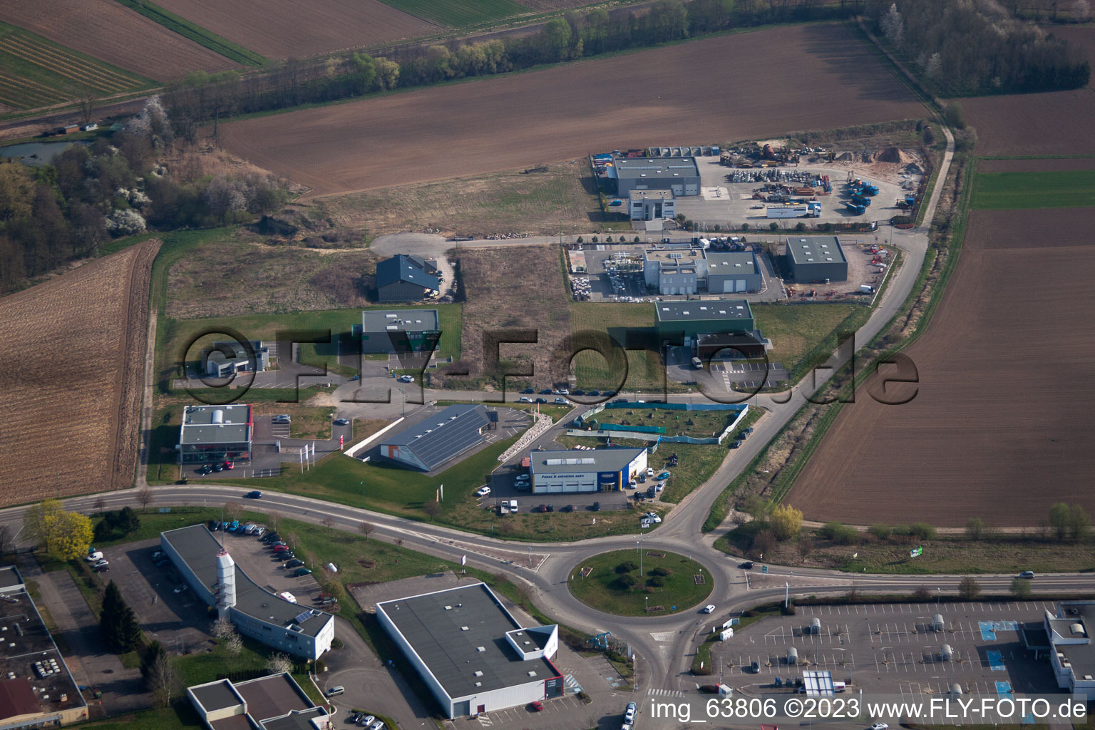 Reimerswiller dans le département Bas Rhin, France vue du ciel