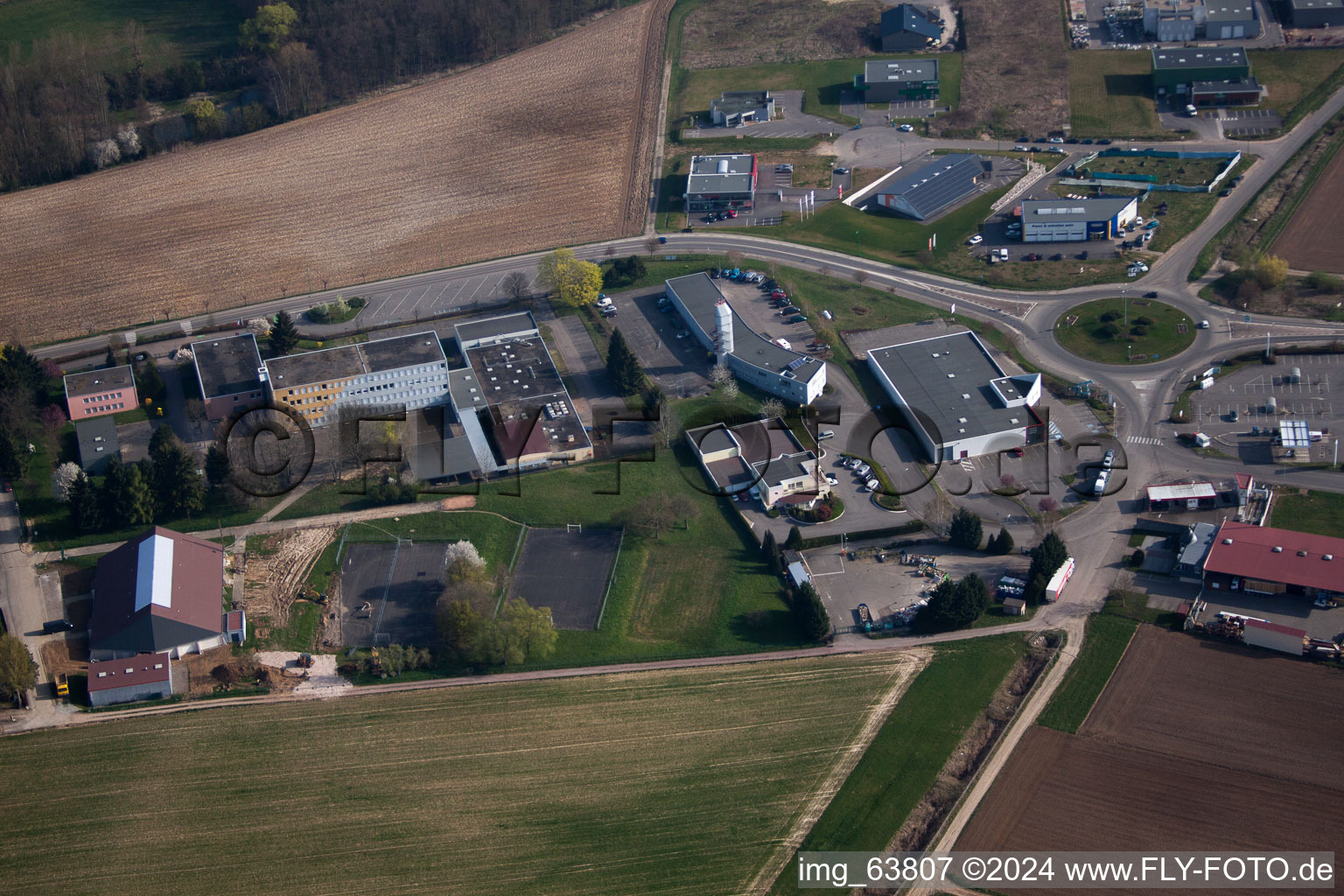 Reimerswiller dans le département Bas Rhin, France vue du ciel