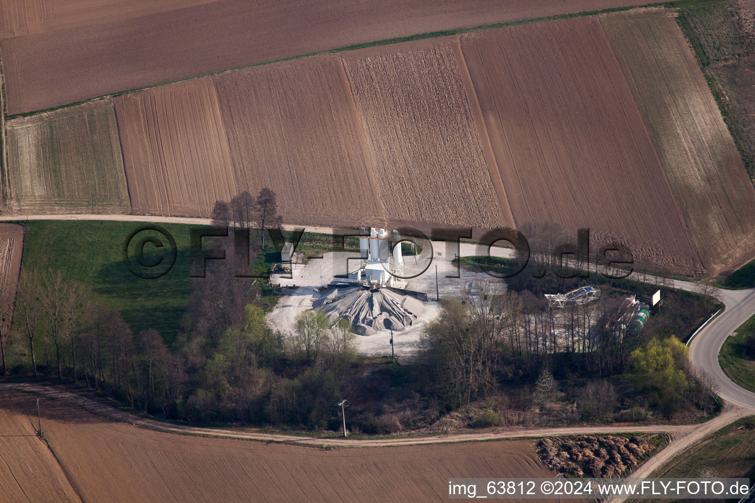 Photographie aérienne de Hoffen dans le département Bas Rhin, France