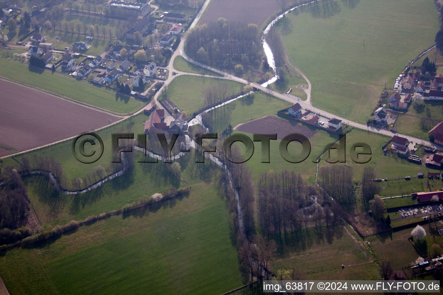 Hoffen dans le département Bas Rhin, France vue d'en haut