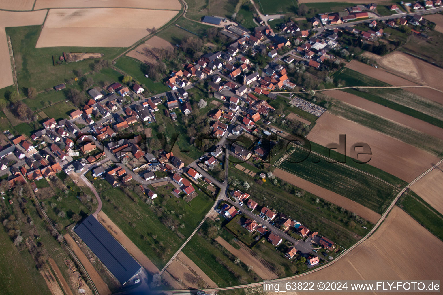 Photographie aérienne de Siegen dans le département Bas Rhin, France