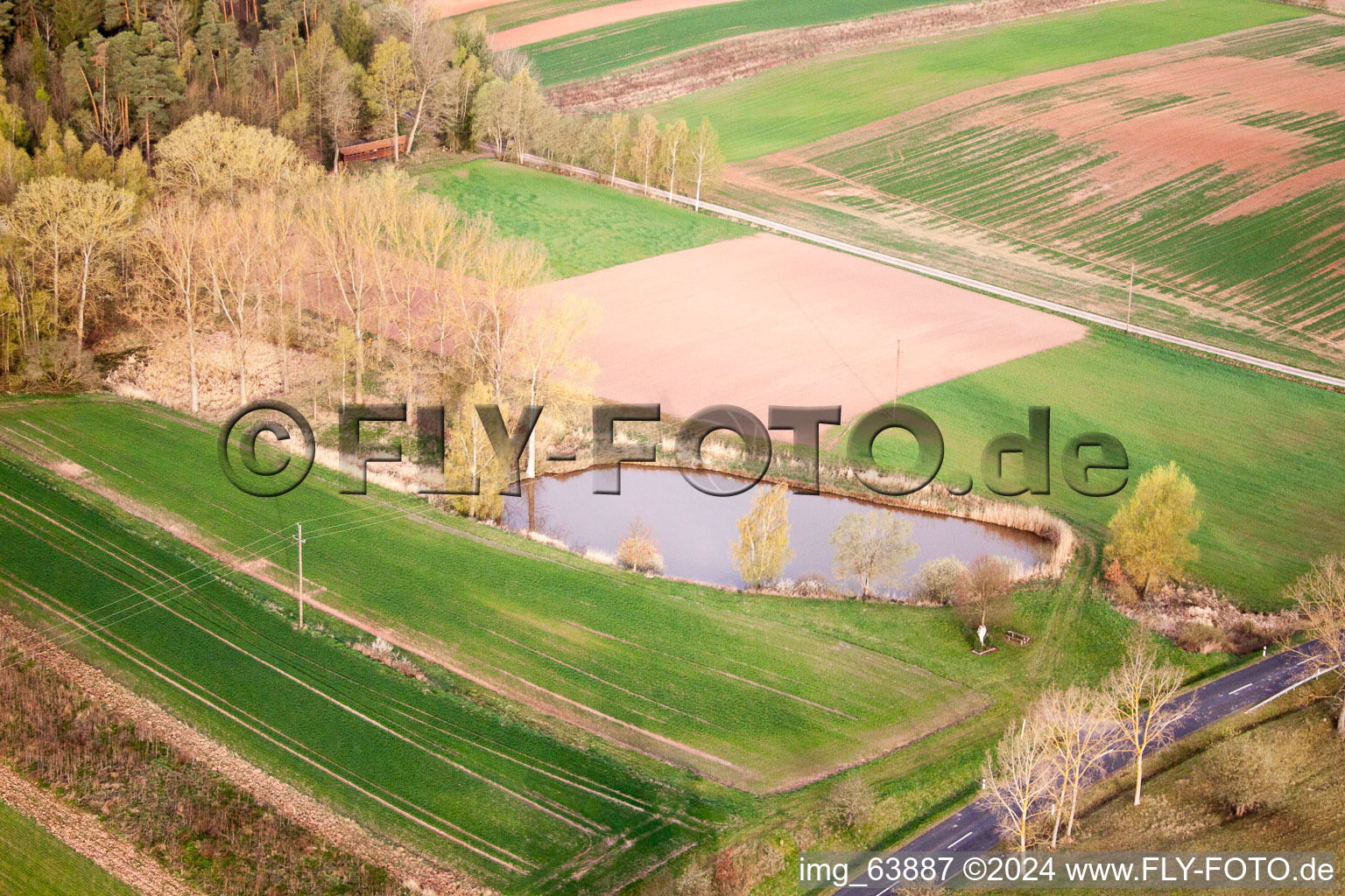 Vue aérienne de Quartier Breitensee in Herbstadt dans le département Bavière, Allemagne