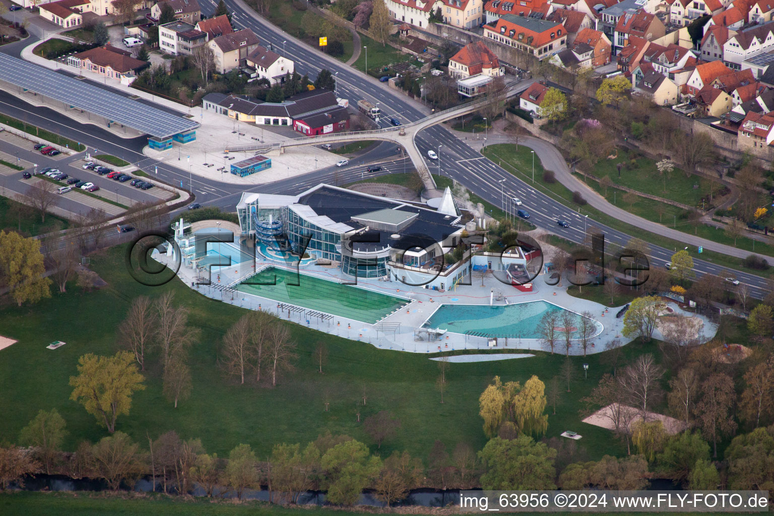 Vue aérienne de Triamars à Bad Neustadt an der Saale dans le département Bavière, Allemagne