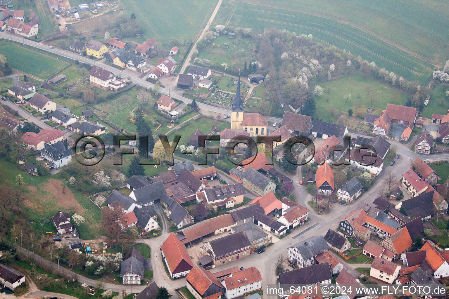 Photographie aérienne de Itzgrund dans le département Bavière, Allemagne