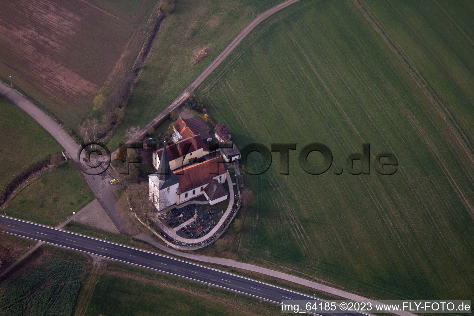 Enregistrement par drone de Sulzdorf an der Lederhecke dans le département Bavière, Allemagne