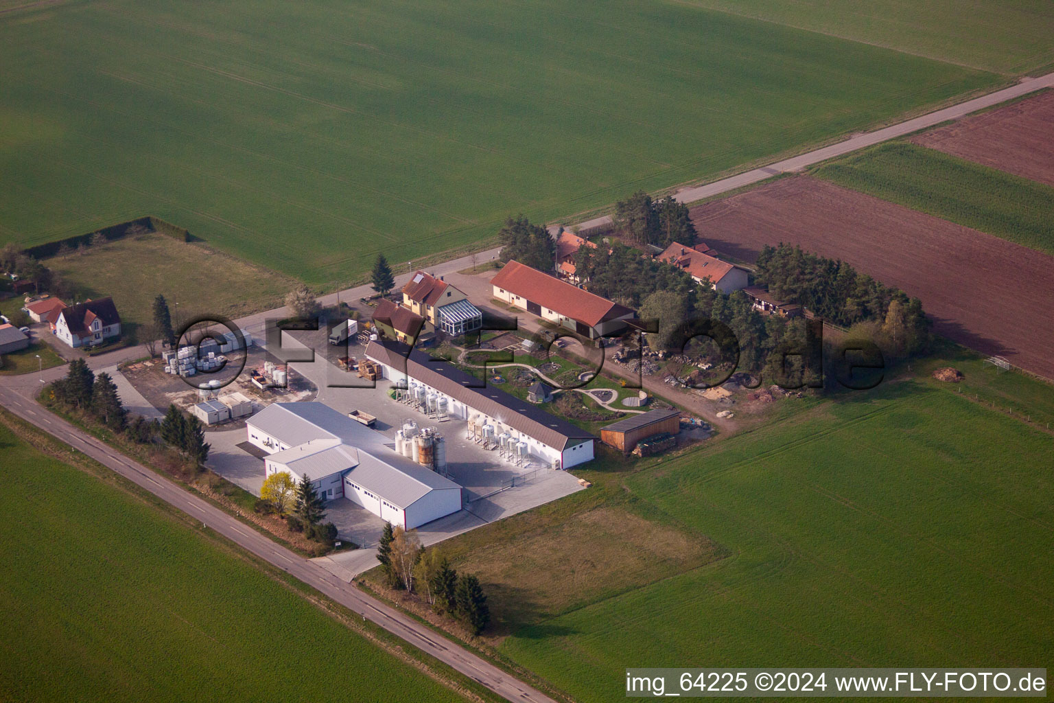 Photographie aérienne de Schwanhausen dans le département Bavière, Allemagne