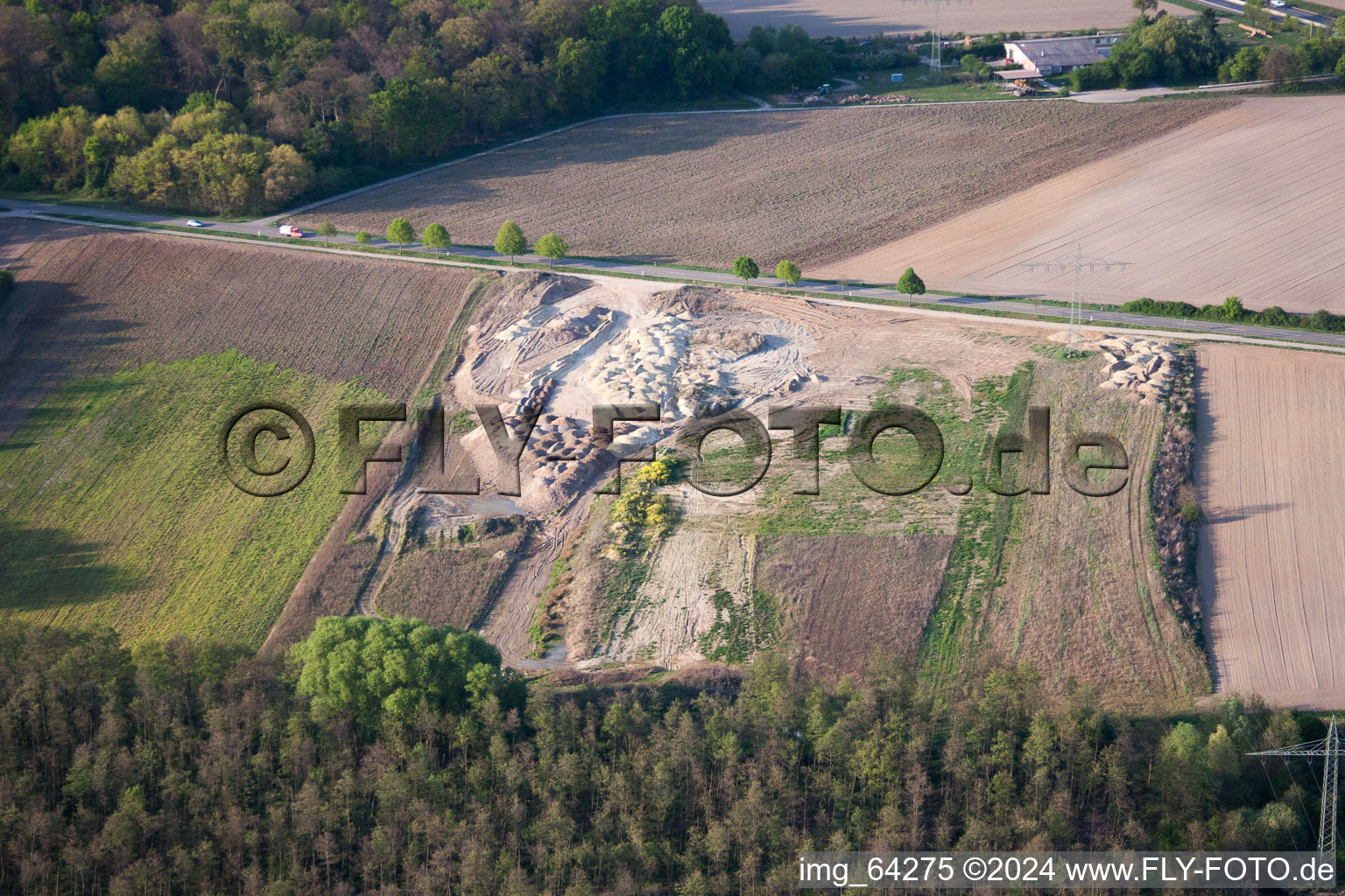 Photographie aérienne de Zone industrielle de Horst à le quartier Minderslachen in Kandel dans le département Rhénanie-Palatinat, Allemagne