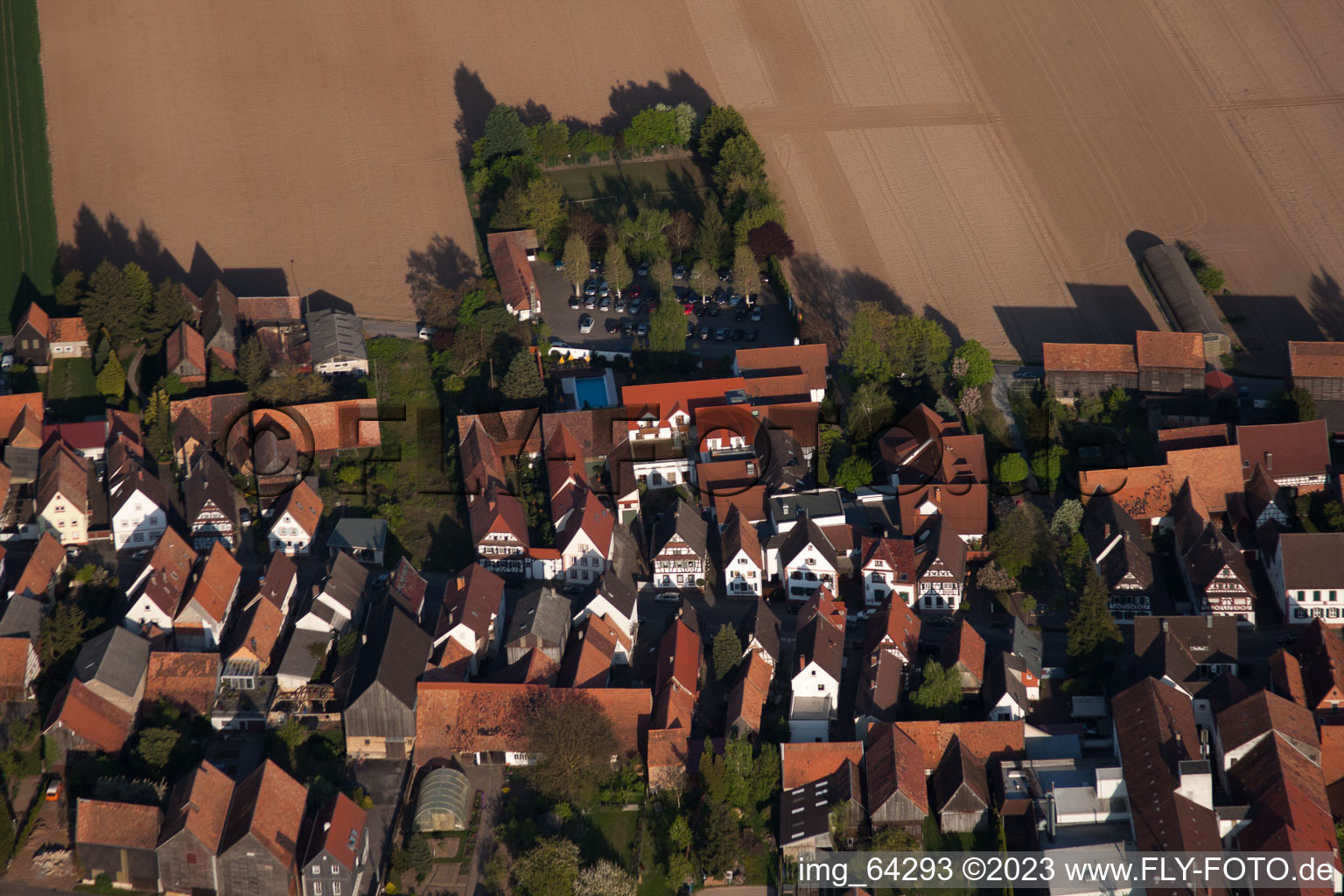 Vue aérienne de Quartier Hayna in Herxheim bei Landau dans le département Rhénanie-Palatinat, Allemagne