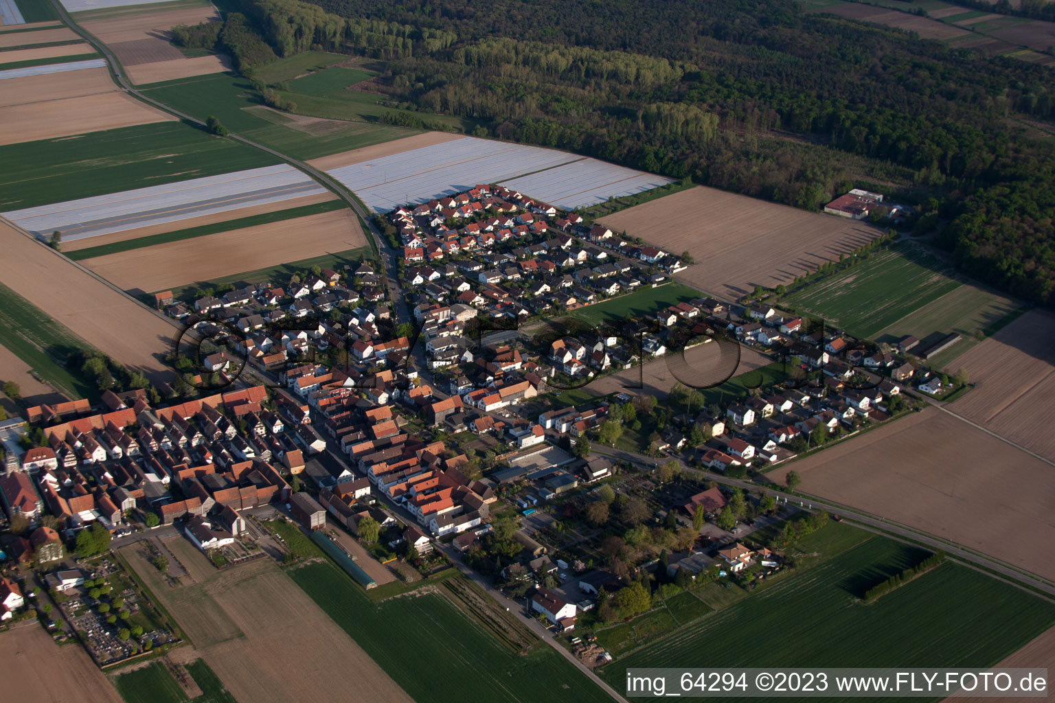 Photographie aérienne de Quartier Hayna in Herxheim bei Landau dans le département Rhénanie-Palatinat, Allemagne