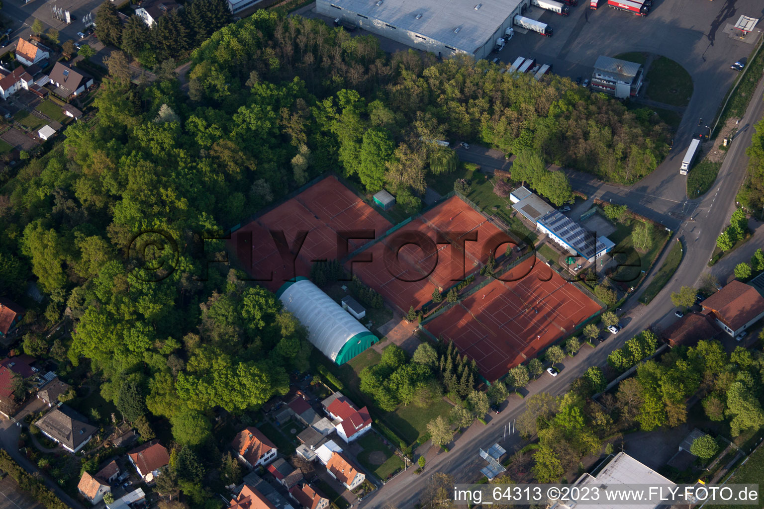 Photographie aérienne de Quartier Herxheim in Herxheim bei Landau dans le département Rhénanie-Palatinat, Allemagne