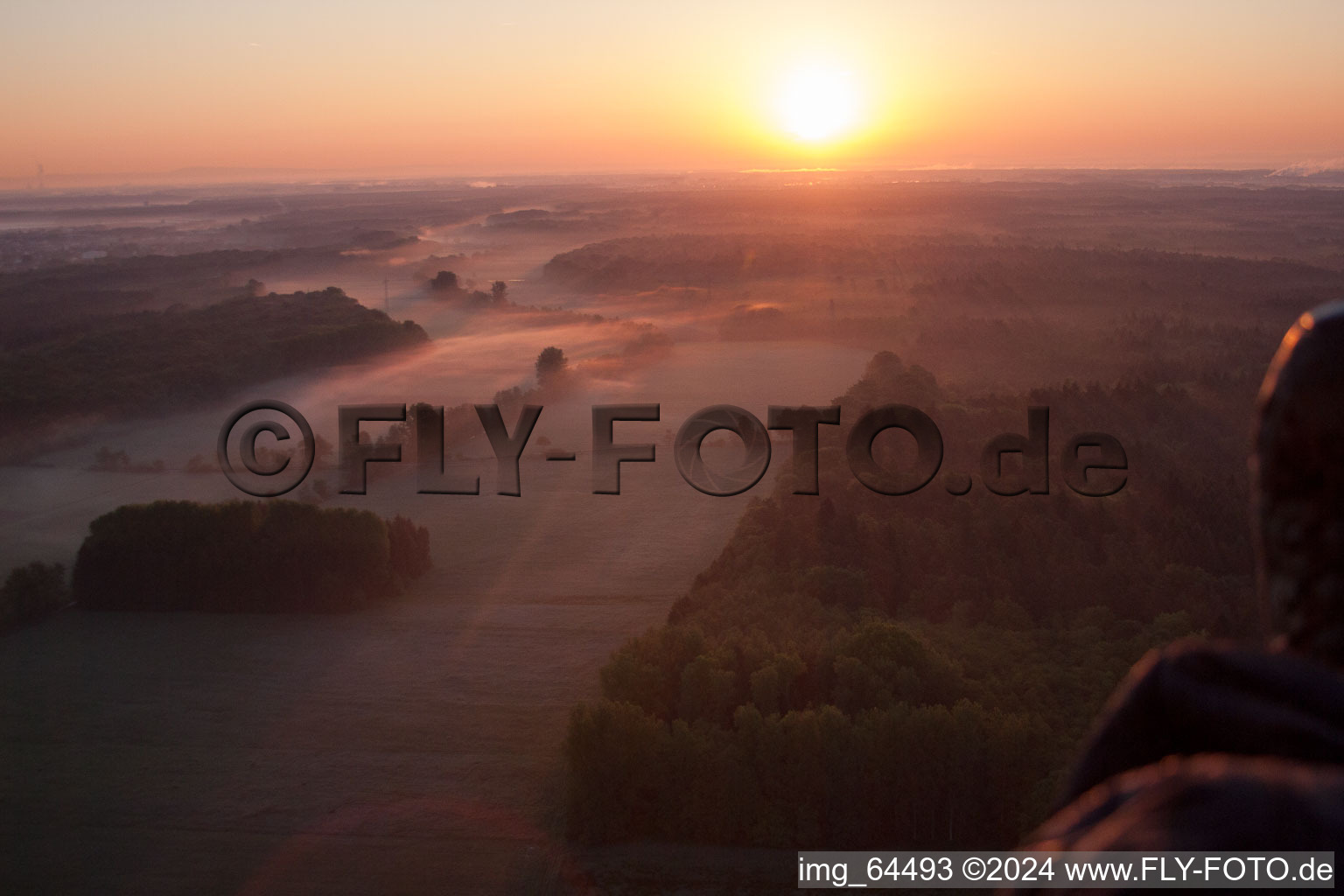 Photographie aérienne de Vallée d'Otterbachtal à Minfeld dans le département Rhénanie-Palatinat, Allemagne