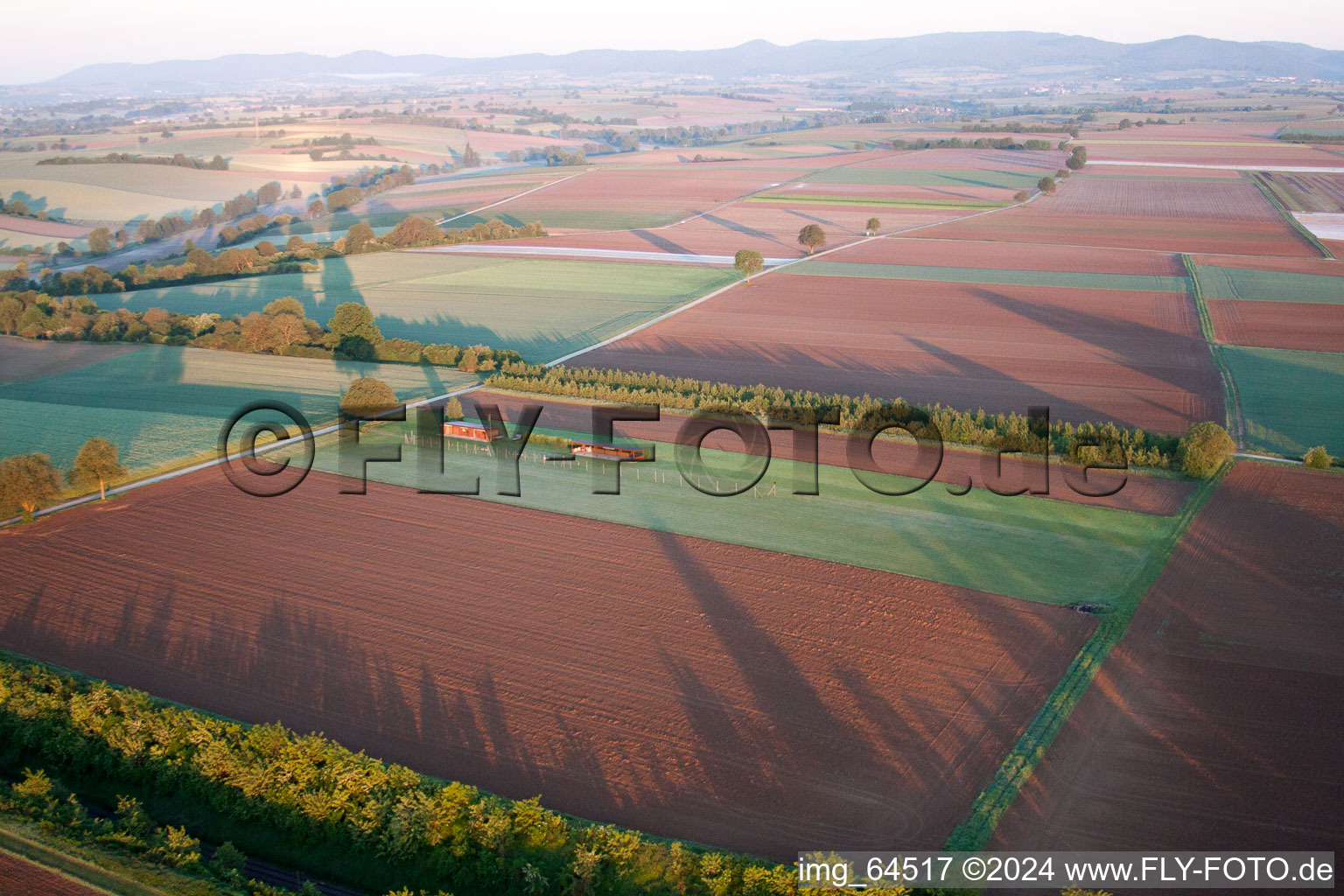 Vue oblique de Aérodrome modèle à Freckenfeld dans le département Rhénanie-Palatinat, Allemagne